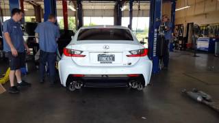 Lexus RC-F Upgraded Exhaust