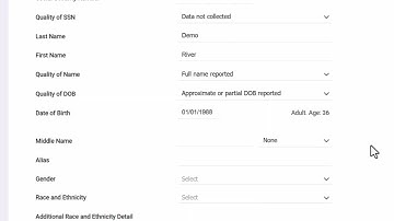 003B HMIS Adding a New Client Record