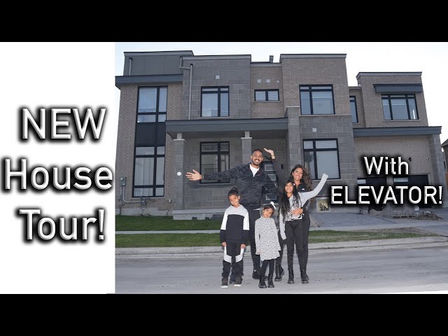 New House With an Elevator Tour! | Family Vlog class=