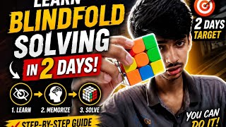 I Learned Rubik's Cube Blindfold Solving in 2 Days! 😱 | Complete Beginner Journey