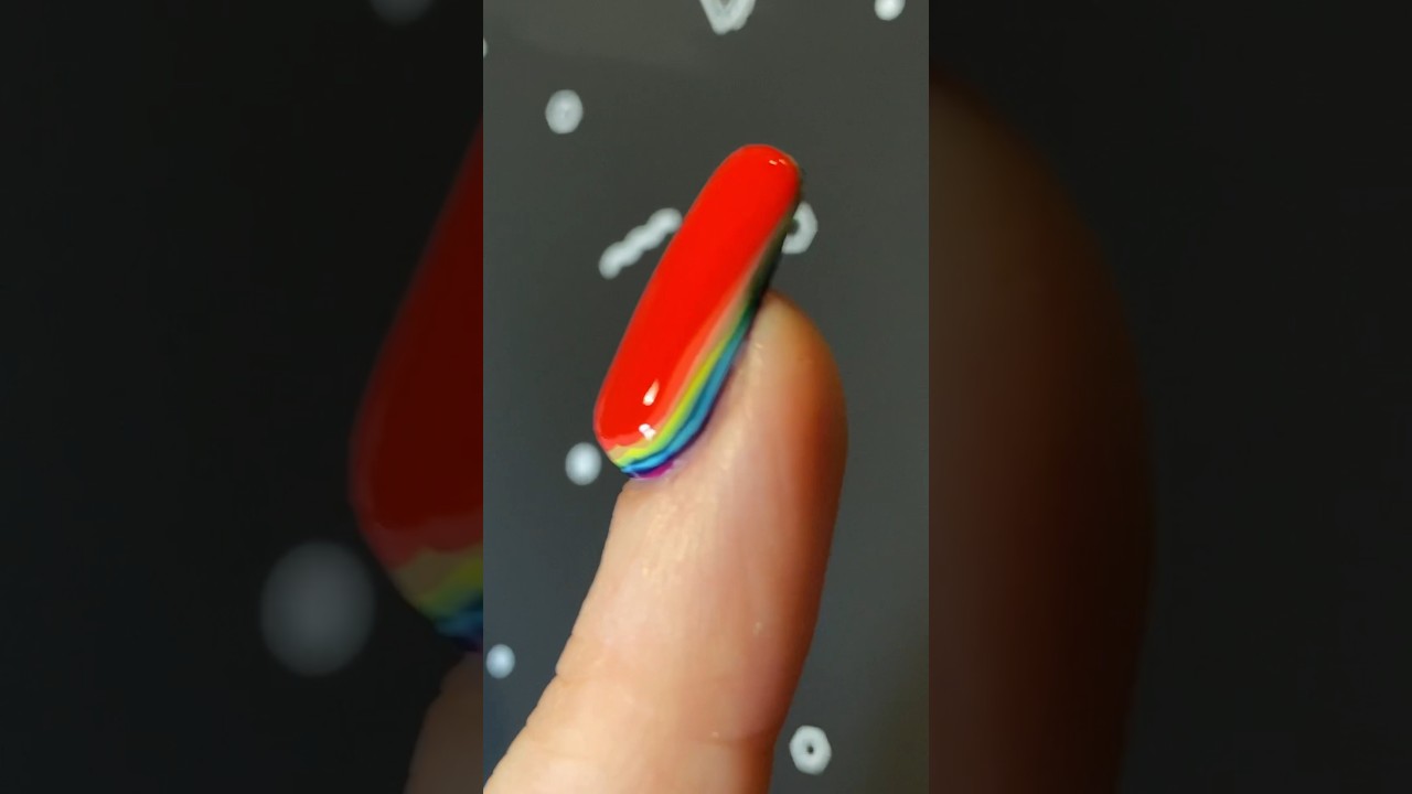Rainbow mini polish mountain💅