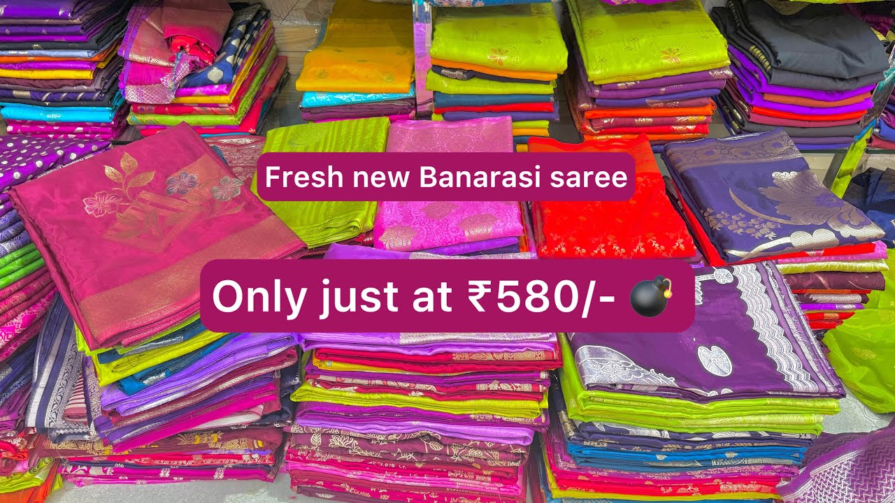 #Sale alert 🔔 fresh new collection #banarasisaree #mashrusilk #malaisilk #georgette #wholesalerate 
