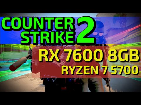 Náhled videa s měřením FPS ve hře Counter-Strike 2 na sestavě s Radeon RX 7600 a Ryzen 7 5700