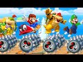 Super Mario Party Minigames - Mario & Bowser Jr  Vs Luigi & Bowser