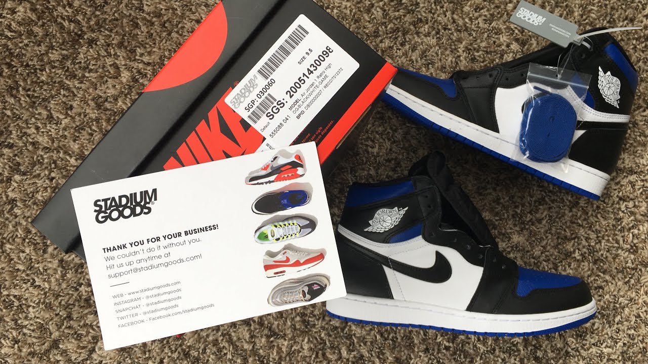 STADIUM GOODS PICKUP NIKE AIR JORDAN 1 “Royal Toe” HONEST REVIEW