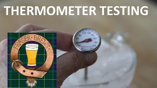 Testing and calibrating thermometers (Ice bath method)