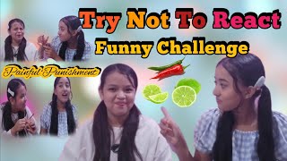 Try Not To React?? funny challenge with painful punishment / Nisha Basel & Sisam Sunar