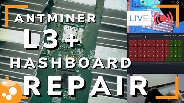 Antminer L3+ Hashboard Repair - Bitcoin ASIC Miner Repair LIVE - 030