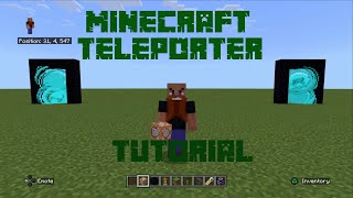 How to build a Teleporter in Minecraft  Tutorial  [Updated] Bedrock Edition 1.20.51