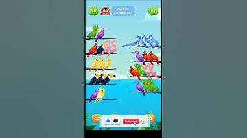 Bird Sort Puzzle l Classic Level 141 l Bird Sort Color Puzzle l Bird Sort Puzzle Challenge - Birds