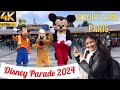 Disneyland paris  disney parade 2024  full new show  4k ferry show  a millions of splashe colour