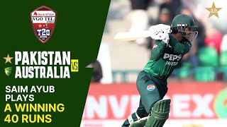 Saim Ayubs Brilliant 40 Runs Stan Vs Australia Match 01 T20I Series 2026 Pcb Mj1K
