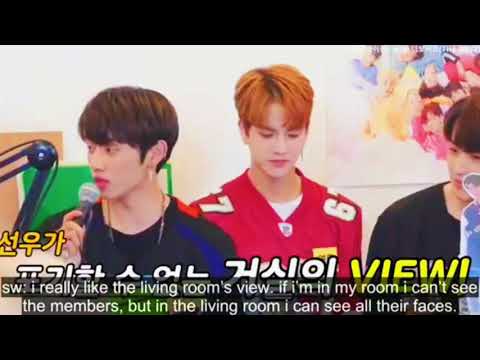 The Boyz Sunwoo sleeps contentedly in the living room so as he could see each of his hyungs.