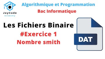 Bac informatique | Les Fichiers Binaire Exercice 1 ( Nombre Smith )