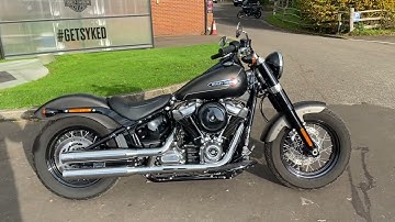 2021 Harley-Davidson FLSL Softail Slim in River Rock Denim and Black