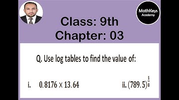 Lecture 20 (Application of laws of logarithm in numerical calculations)