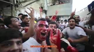 مهرجان ذبح  العجول في  خانيونس _ غزة _ فلسطين عيد الاضحي 2020  احتفال مجنون ذبح العجول