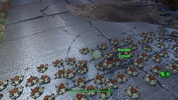 Fallout 4 100 Nuke Mines Vs PS4 Pro
