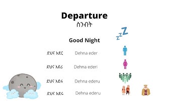 Learn Amharic easily- Goodbye