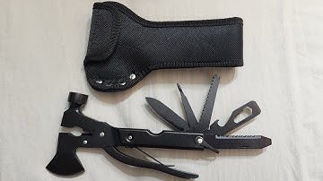 Amazon Item Review Cheap Anbero 16 in 1 Multitool Hatchet Axe Knife Hammer Screwdriver Pliers etc.