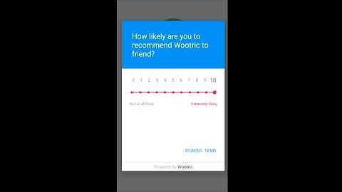 Wootric Android SDK Demo