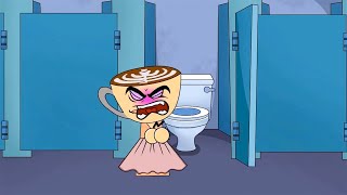 Cappuccino Assassino played dirty, causing Ballerina Cappuccina to have a stomachache.