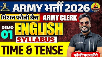 Army Bharti 2026 | Army Clerk English Demo 01 | Mission Fauji Batch | Army English Syllabus 2026