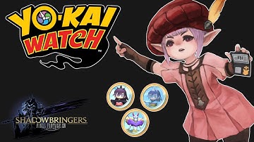 All Yo-kai Watch Weapons Cutscenes + New Mount (Tataru Edition) | FFXIV