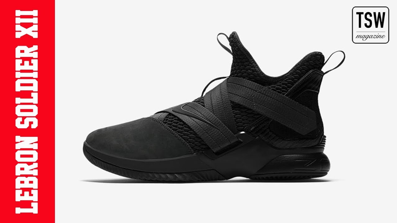 lebron soldier xii sfg black