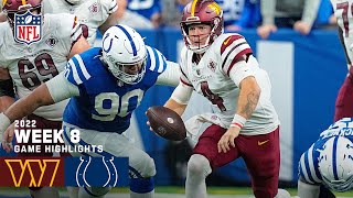 Washington Commanders vs. Indianapolis Colts | 2022 Week 8 Game Highlights