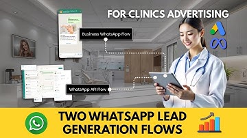 Two WhatsApp Lead Generation Flows for Clinics Advertising | META & Google Ads