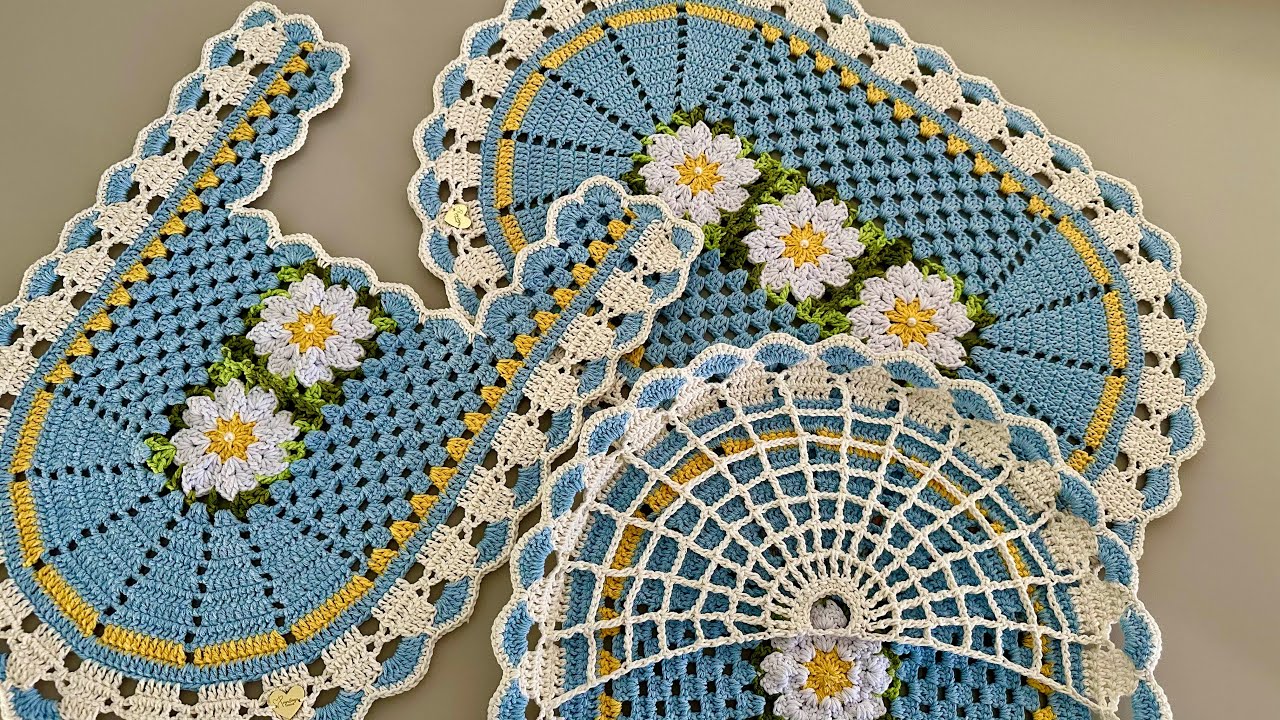 Jogo de banheiro Deise Pé do vaso aula passo a passo completa