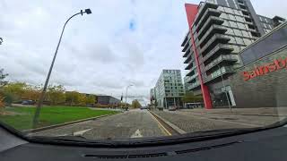 17mins Relaxing Autumn Drive Milton Keynes | No Music No Talking ASMR Sleep Sounds | 4K 24fps