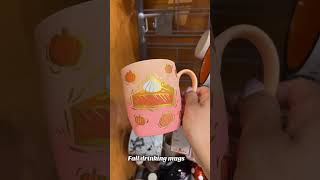 Fall drinking mugs