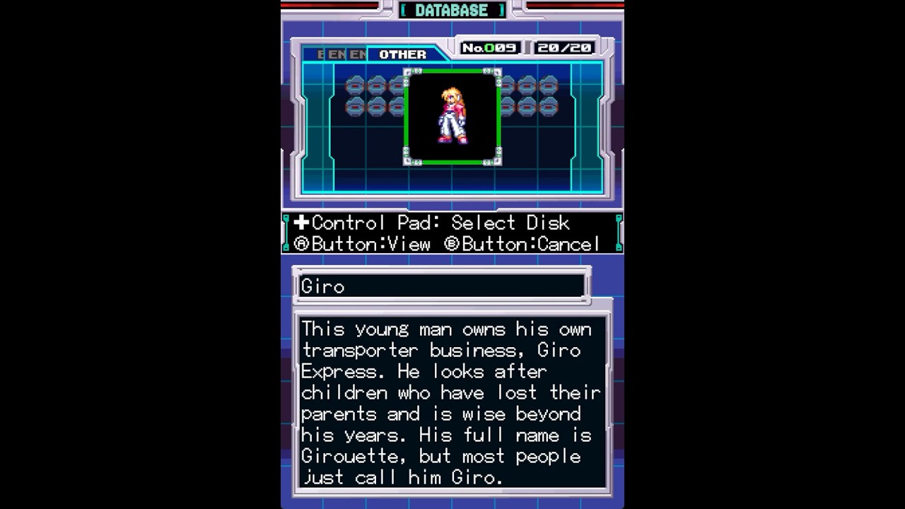 Mega Man ZX | Secret Disk Database (American Version) [Nintendo DS