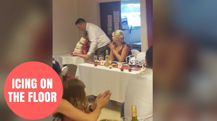 Father Of The Bride Drops Wedding Cake