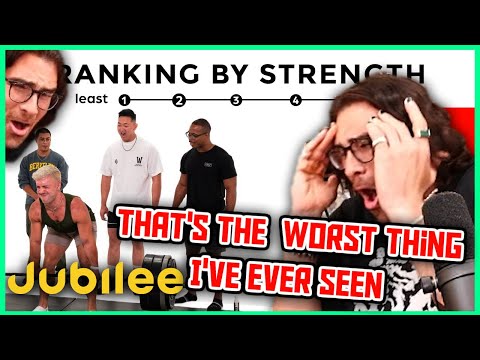 Thumbnail for Hasanabi Reacts to 5 Men Rank Themselves By Strength | Jubilee