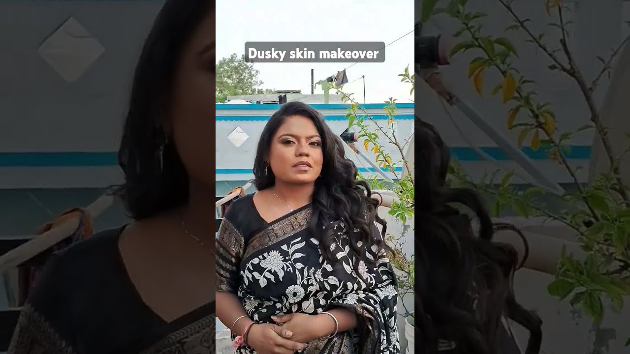 dusky skin makeup very natural finishing||  