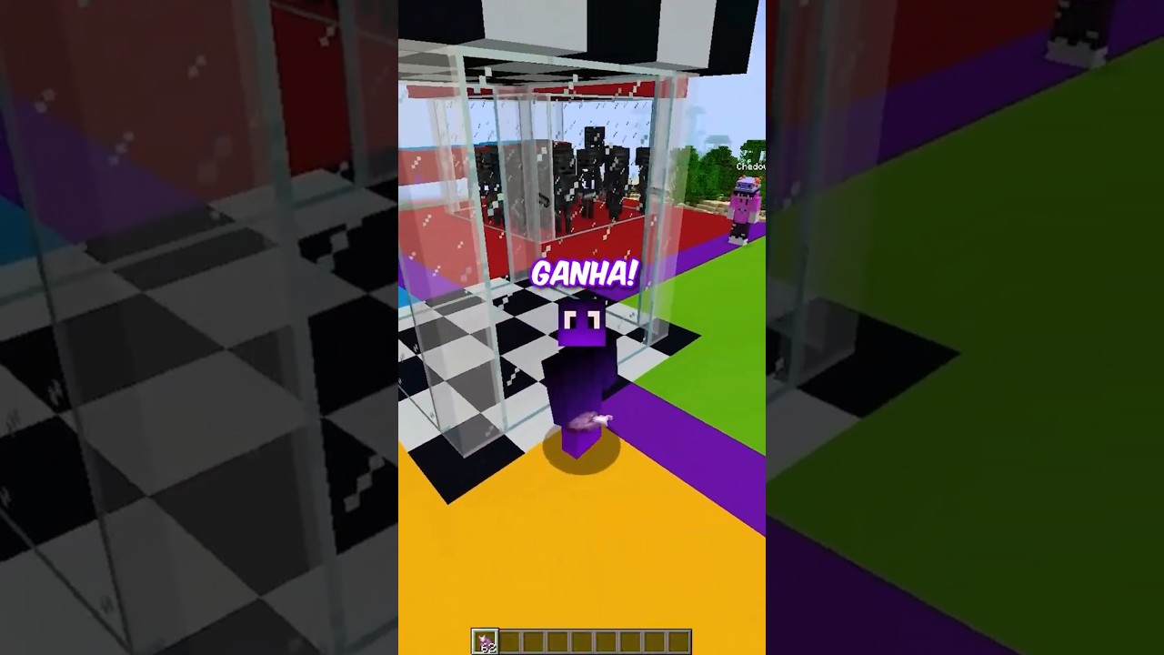 O mais sortudo no teleporte ganha! 3 #minecraft