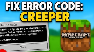 How to Fix Error Code Creeper Minecraft Pocket Edition 2025 (Fast & Easy Guide)
