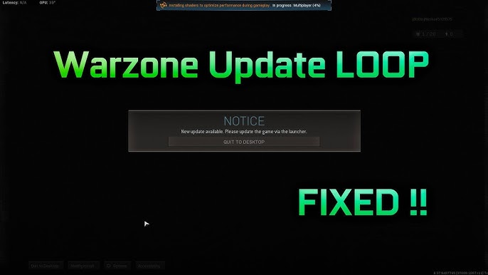 Fix Warzone/Cold War Infinite Update/Scanning Loop