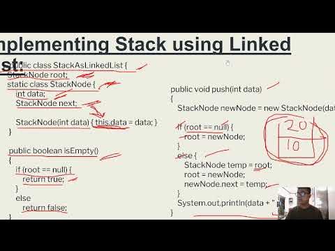 IMPLEMENTING STACK USING LINKEDLIST - YouTube