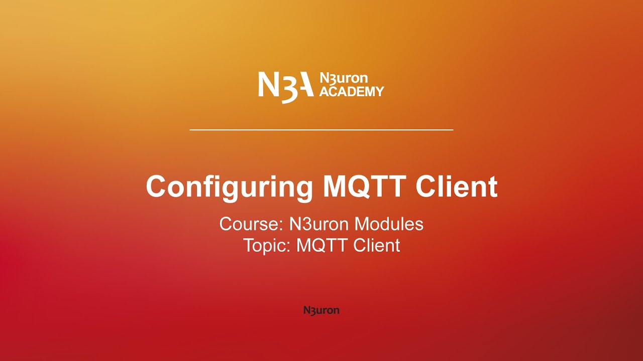Configuring MQTT Client - YouTube