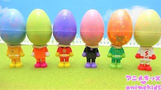 アンパンマン アニメ おもちゃ アンパンマンたちの顔がたまご⁉ 正しい顔に戻してあげよう❤ animekids アニメキッズ Anpanman Toy