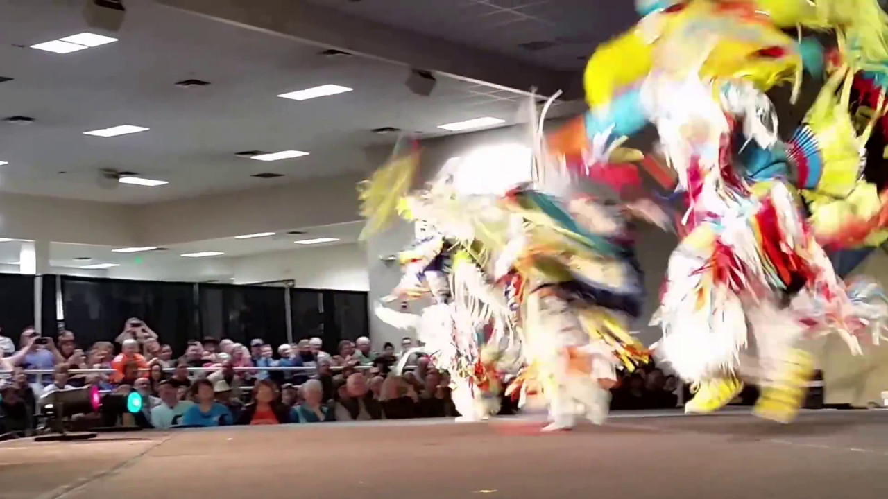 Lakota battle dancing with group Brule