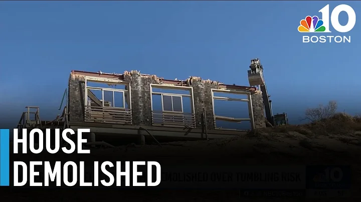 Luxury home at risk of tumbling into Cape Cod Bay is demolished