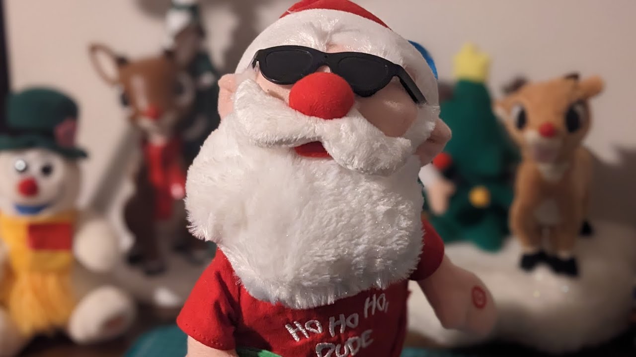 Gemmy Animated Side Stepping Surf Santa