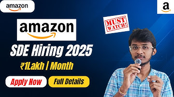 Amazon SDE I University Hiring 2025 | Step-by-Step Application Process + Tips to Get Selected 🔥