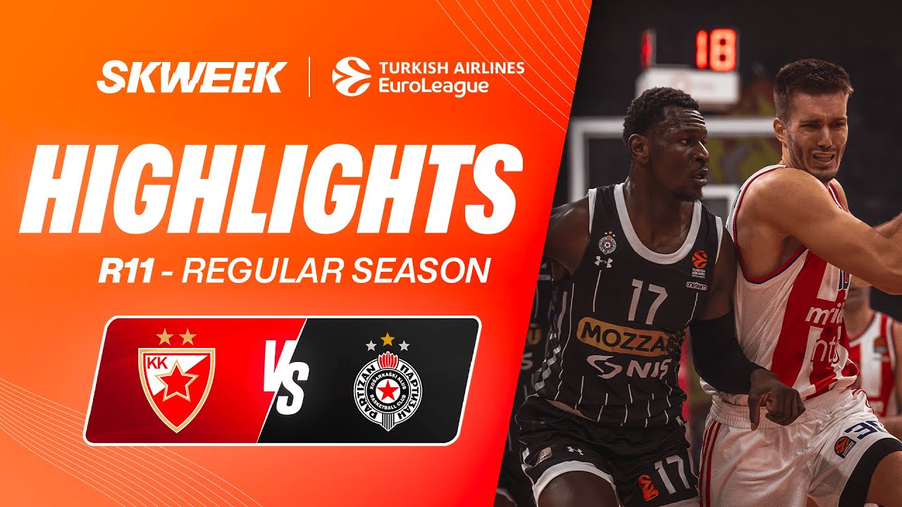 LA STARK ARENA EN EBULLITION 🤯🌋 - Étoile Rouge Belgrade vs Partizan Belgrade - Résumé EuroLeague J11