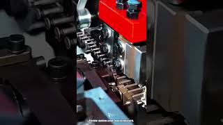 Industrial Machine Work Process Creating Precision Metal Components